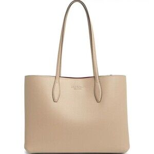 New Kate Spade All Day Large Tote Leather Timeless Taupe